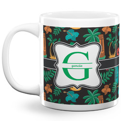 Hawaiian Masks 20 Oz Coffee Mug - White (Personalized)