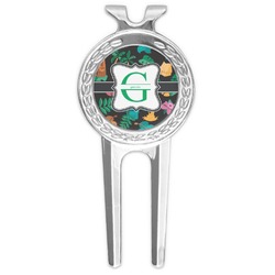 Hawaiian Masks Golf Divot Tool & Ball Marker (Personalized)