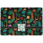 Hawaiian Masks Dog Food Mat w/ Name and Initial