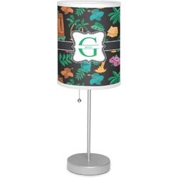 Hawaiian Masks 7" Drum Lamp with Shade Polyester (Personalized)