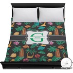 Hawaiian Masks Duvet Cover - Full / Queen (Personalized)