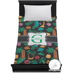 Hawaiian Masks Duvet Cover - Twin XL (Personalized)