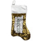 Hawaiian Masks Gold Sequin Stocking - Front