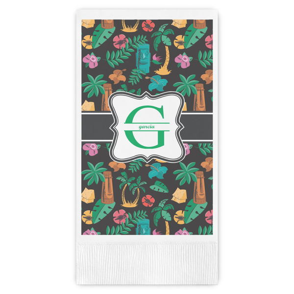 Custom Hawaiian Masks Guest Paper Towels - Full Color (Personalized)