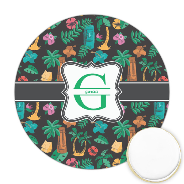 Custom Hawaiian Masks Printed Cookie Topper - 2.5" (Personalized)