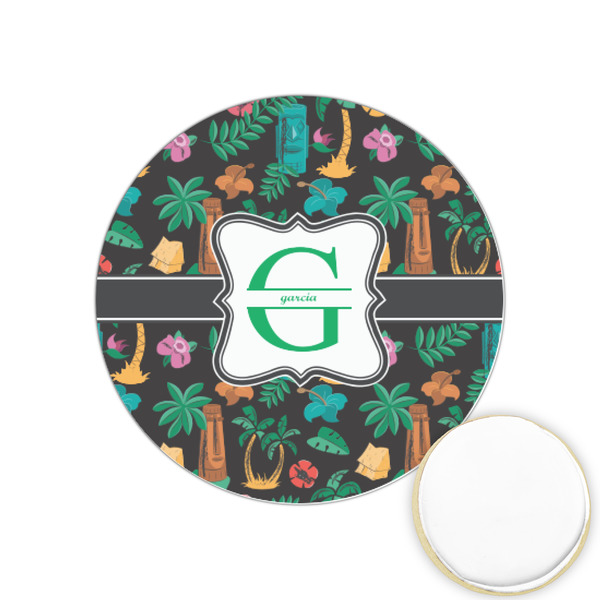 Custom Hawaiian Masks Printed Cookie Topper - 1.25" (Personalized)