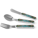 Hawaiian Masks Kid's Flatware (Personalized)