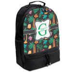 Hawaiian Masks Backpacks - Black (Personalized)