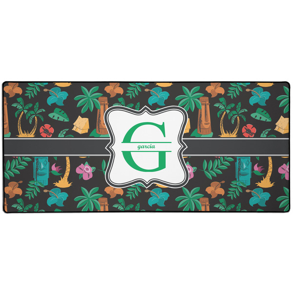 Custom Hawaiian Masks 3XL Gaming Mouse Pad - 35" x 16" (Personalized)