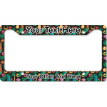 Hawaiian Masks License Plate Frame - Style B (Personalized)