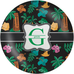 Hawaiian Masks Melamine Salad Plate - 8" (Personalized)