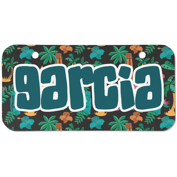 Custom Hawaiian Masks Mini/Bicycle License Plate (2 Holes) (Personalized)