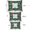 Hawaiian Masks Outdoor Dog Beds - SIZE CHART