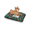 Hawaiian Masks Outdoor Dog Beds - Small - IN CONTEXT