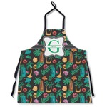 Hawaiian Masks Apron Without Pockets w/ Name and Initial