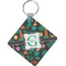 Hawaiian Masks Personalized Diamond Key Chain