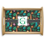 Hawaiian Masks Natural Wooden Tray - Small (Personalized)