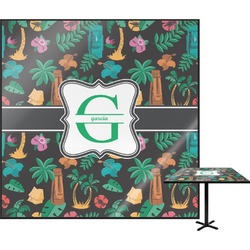 Hawaiian Masks Square Table Top - 30" (Personalized)