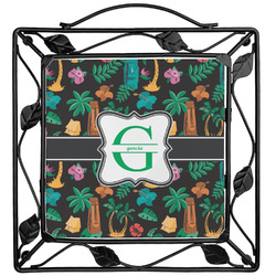 Hawaiian Masks Square Trivet (Personalized)