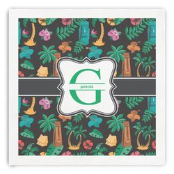 Hawaiian Masks Paper Dinner Napkins (Personalized)