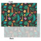 Hawaiian Masks Tissue Paper - Lightweight - Small - Front & Back