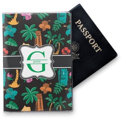 Hawaiian Masks Vinyl Passport Holder (Personalized)