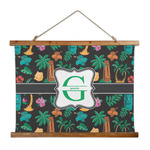 Hawaiian Masks Wall Hanging Tapestry - Wide (Personalized)