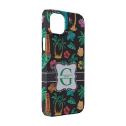 Hawaiian Masks iPhone Case - Plastic - iPhone 14 Pro (Personalized)