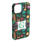 Hawaiian Masks iPhone Case - Plastic - iPhone 15 Plus (Personalized)