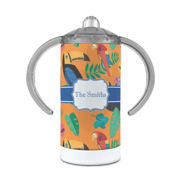 Custom Toucans 12 oz Stainless Steel Sippy Cup (Personalized)