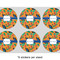 Toucans 3" Multipurpose Round Labels - Sheet