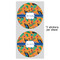 Toucans 5" Multipurpose Round Label - Sheet