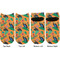 Toucans Adult Ankle Socks - Double Pair - Front and Back - Apvl