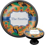 Toucans Cabinet Knob (Black) (Personalized)