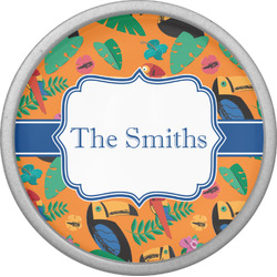 Toucans Cabinet Knob (Silver) (Personalized)