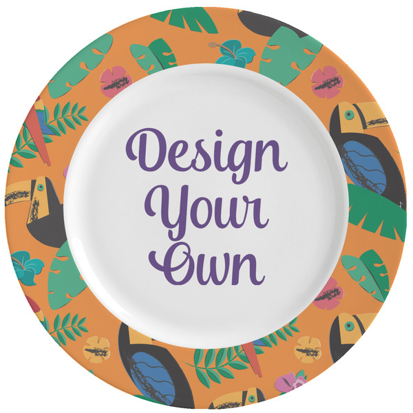 Custom Toucans Ceramic Dinner Plates (Set of 4) (Personalized)