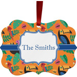 Toucans Metal Frame Ornament - Double Sided w/ Name or Text