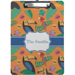 Toucans Clipboard (Letter Size) (Personalized)