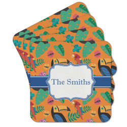 Toucans Cork Coaster - Set of 4 w/ Name or Text