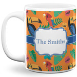 Toucans 11 Oz Coffee Mug - White (Personalized)