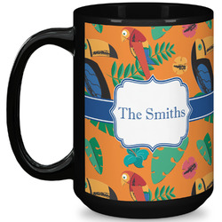 Toucans 15 Oz Coffee Mug - Black (Personalized)