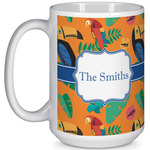 Toucans 15 Oz Coffee Mug - White (Personalized)