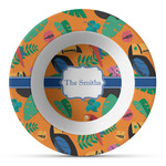 Toucans Plastic Bowl - Microwave Safe - Composite Polymer (Personalized)