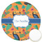 Toucans Icing Circle - Large - Front