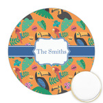 Toucans Printed Cookie Topper - Round (Personalized)