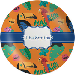 Toucans Melamine Salad Plate - 8" (Personalized)