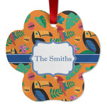 Toucans Metal Paw Ornament - Double Sided w/ Name or Text