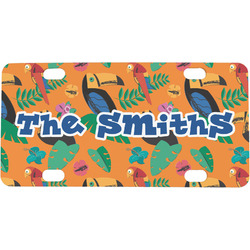 Toucans Mini / Bicycle License Plate (4 Holes) (Personalized)
