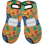 Toucans Neoprene Oven Mitts - Set of 2 w/ Name or Text