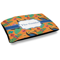 Toucans Outdoor Dog Bed - Large (Personalized)
